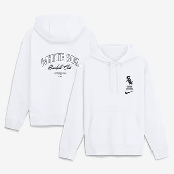 Men's Nike White Chicago White Sox Minimal Club Fleece Hoodie