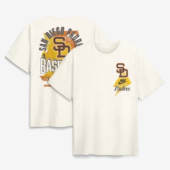 Men's Nike Cream San Diego Padres Max90 Arch Heavyweight T-Shirt