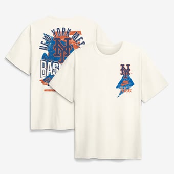 Men's Nike Cream New York Mets Max90 Arch Heavyweight T-Shirt