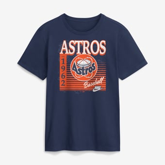 Men's Nike Navy Houston Astros Cooperstown Logo T-Shirt