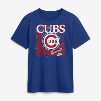 Men's Nike Royal Chicago Cubs Cooperstown Logo T-Shirt