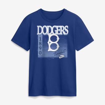 Men's Nike Royal Brooklyn Dodgers Cooperstown Logo T-Shirt