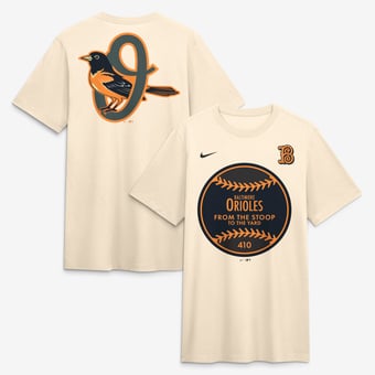Men's Nike Tan Baltimore Orioles City Connect Legacy Tri-Blend T-Shirt