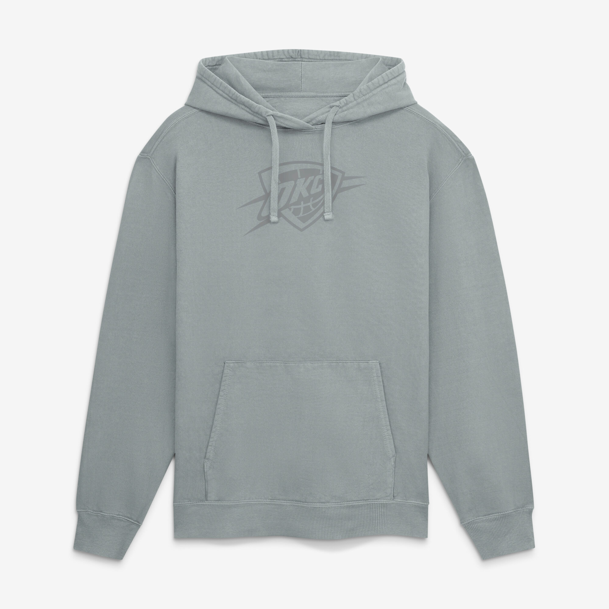 Men's Fanatics Gray Oklahoma City Thunder Washed Hoodie