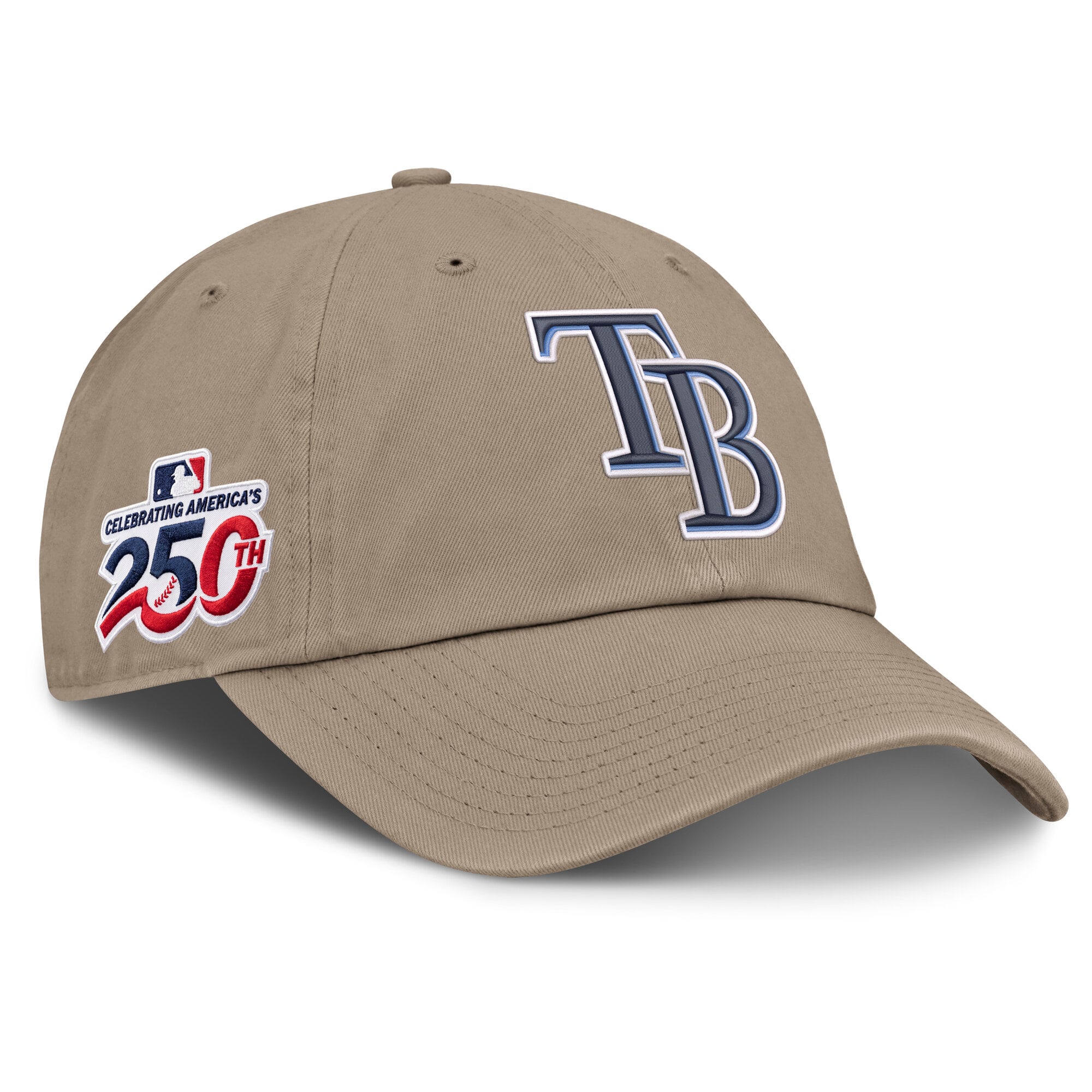 Men's Nike Khaki Tampa Bay Rays Celebrating America's 250th Club Adjustable Hat
