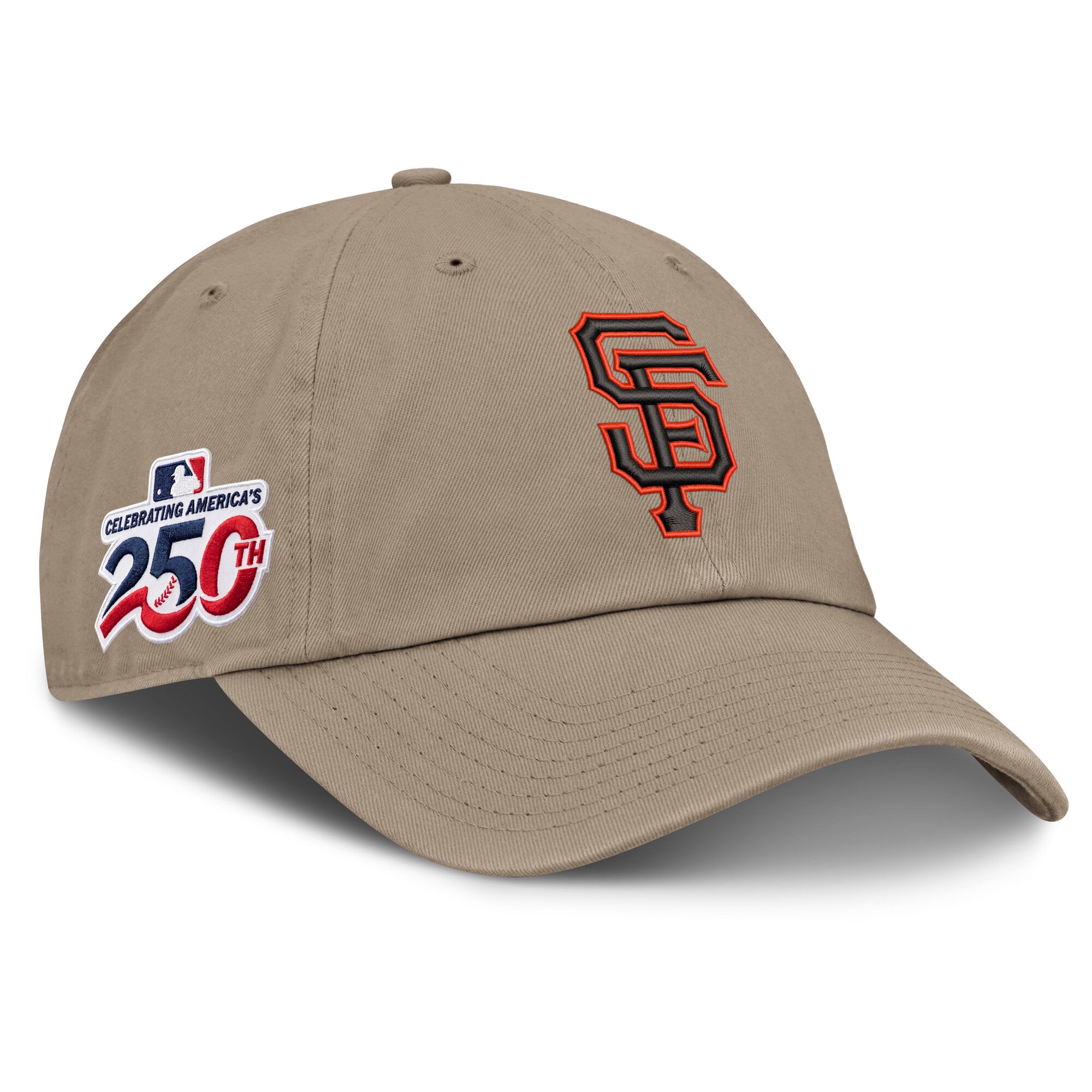 Men's Nike Khaki San Francisco Giants Celebrating America's 250th Club Adjustable Hat
