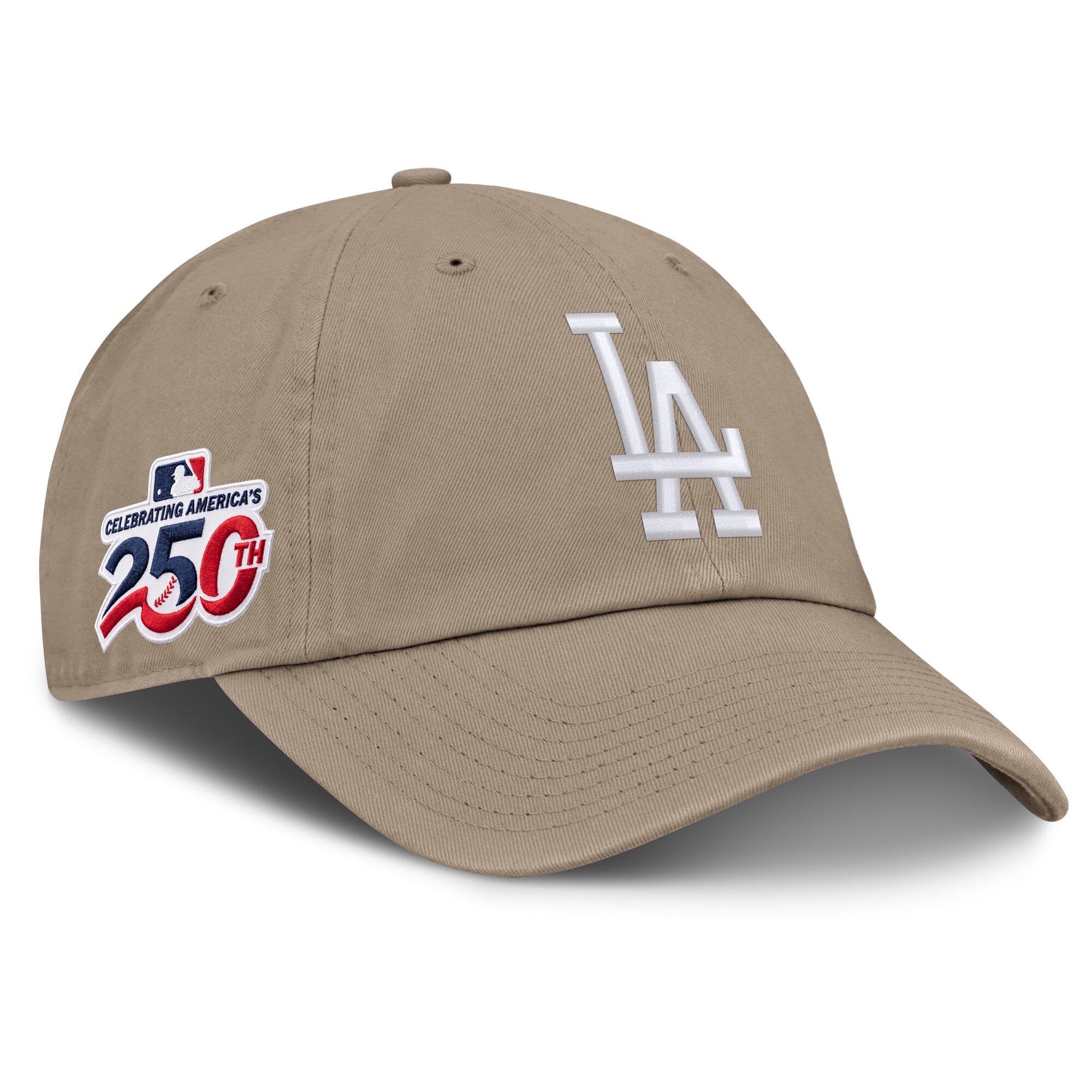 Men's Nike Khaki Los Angeles Dodgers Celebrating America's 250th Club Adjustable Hat