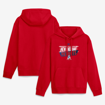 Men's Nike Red New England Patriots Rewind Club Hoodie