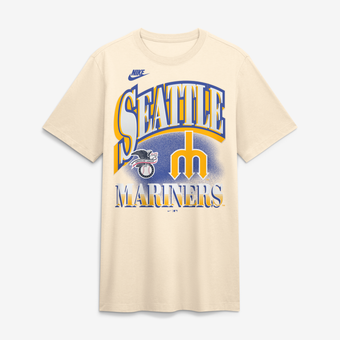 Men's Nike Natural Seattle Mariners Vintage Tri-Blend T-Shirt