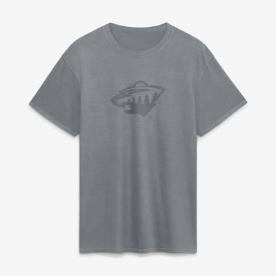 Men's Fanatics Gray Minnesota Wild Core Beach Wash T-Shirt