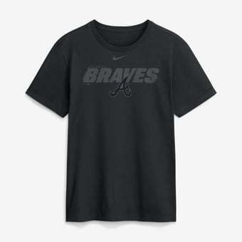 Men's Nike Black Atlanta Braves Tonal Club T-Shirt