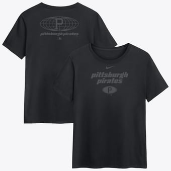 Women's Nike  Black Pittsburgh Pirates Globe Logo T-Shirt