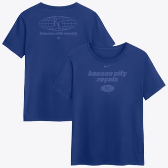 Women's Nike  Royal Kansas City Royals Globe Logo T-Shirt