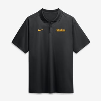 Men's Nike Black Pittsburgh Steelers Wordmark Victory Dri-FIT Polo