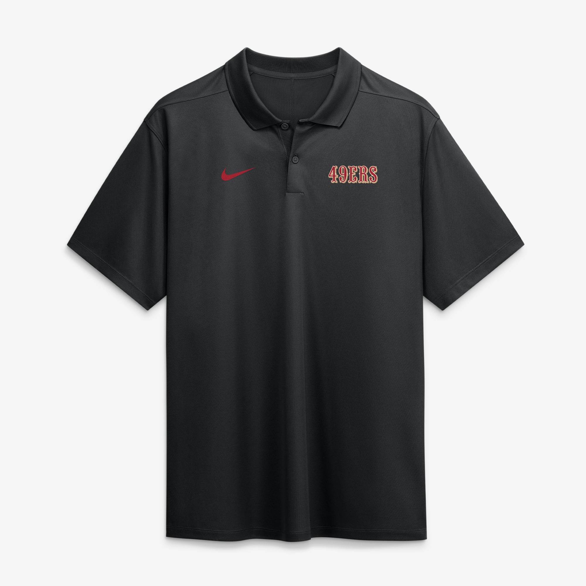 Men's Nike Black San Francisco 49ers Wordmark Victory Dri-FIT Polo