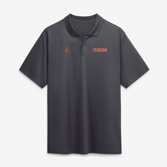 Men's Jordan Brand Anthracite Florida Gators Dri-FIT Victory Polo