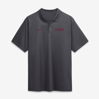 Men's Nike Anthracite Alabama Crimson Tide Dri-FIT Victory Polo