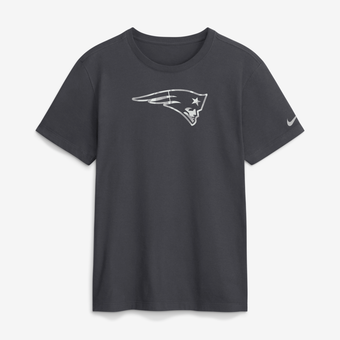 Men's Nike Anthracite New England Patriots Fractal Logo T-Shirt