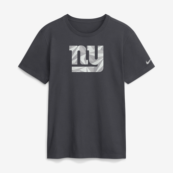 Men's Nike Anthracite New York Giants Fractal Logo T-Shirt