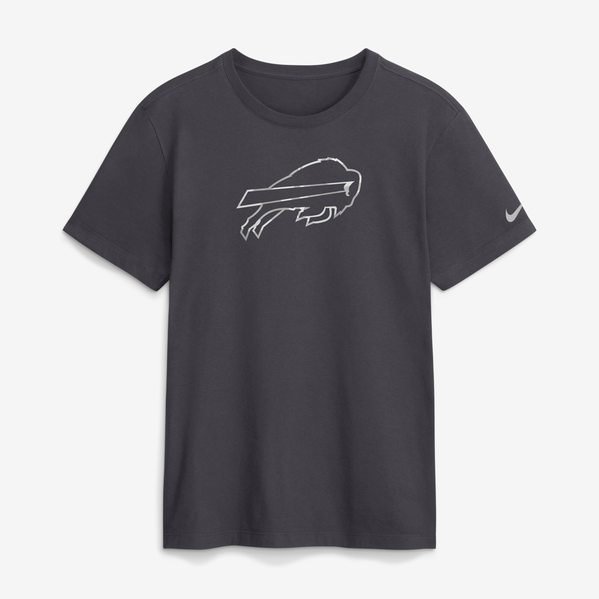 Men's Nike Anthracite Buffalo Bills Fractal Logo T-Shirt