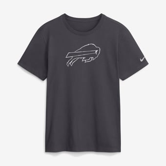 Men's Nike Anthracite Buffalo Bills Fractal Logo T-Shirt