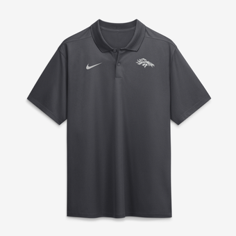 Men's Nike Anthracite Denver Broncos Fractal Logo Victory Dri-FIT Polo