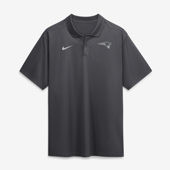 Men's Nike Anthracite New England Patriots Fractal Logo Victory Dri-FIT Polo