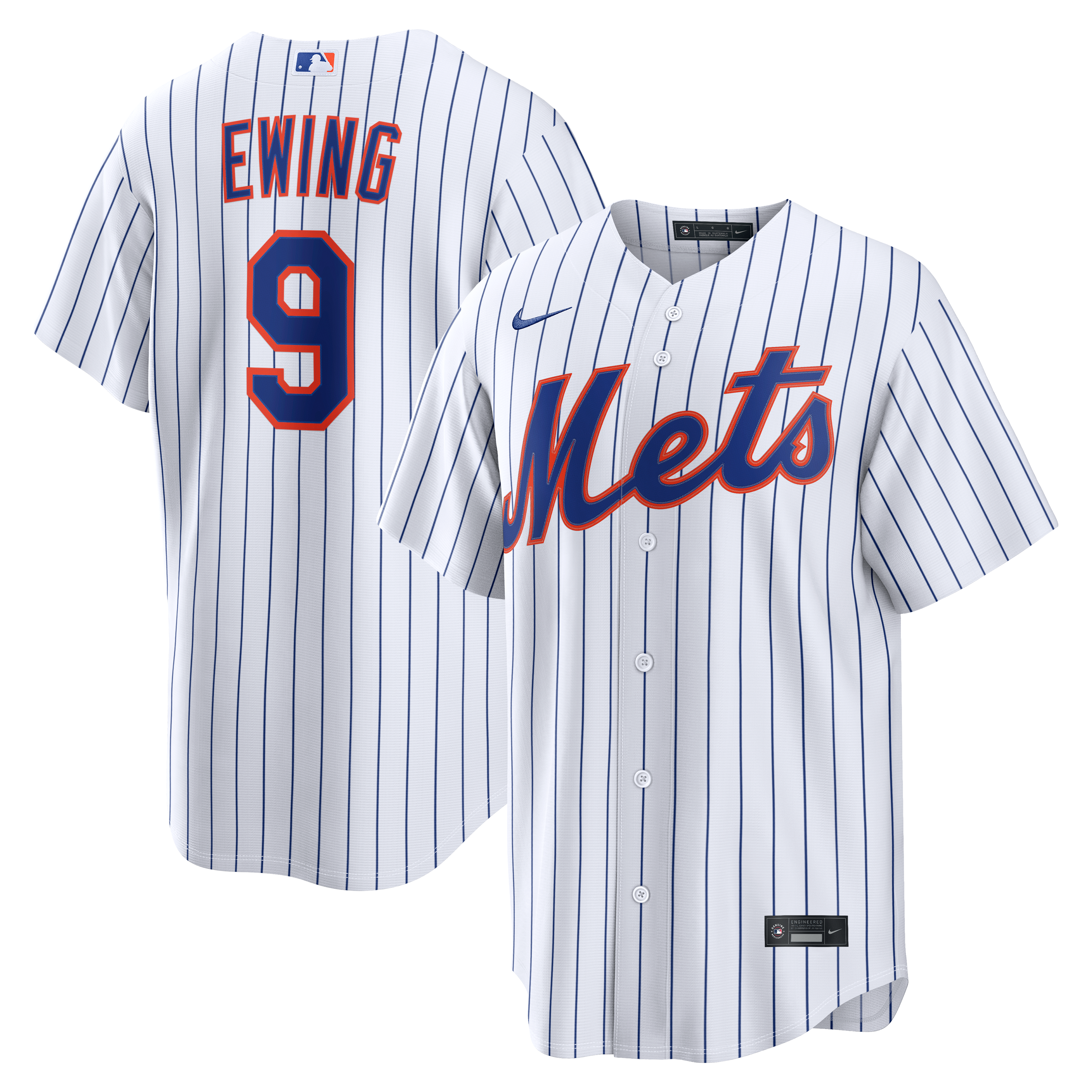 Men's Nike AJ Ewing White New York Mets Home Replica Jersey