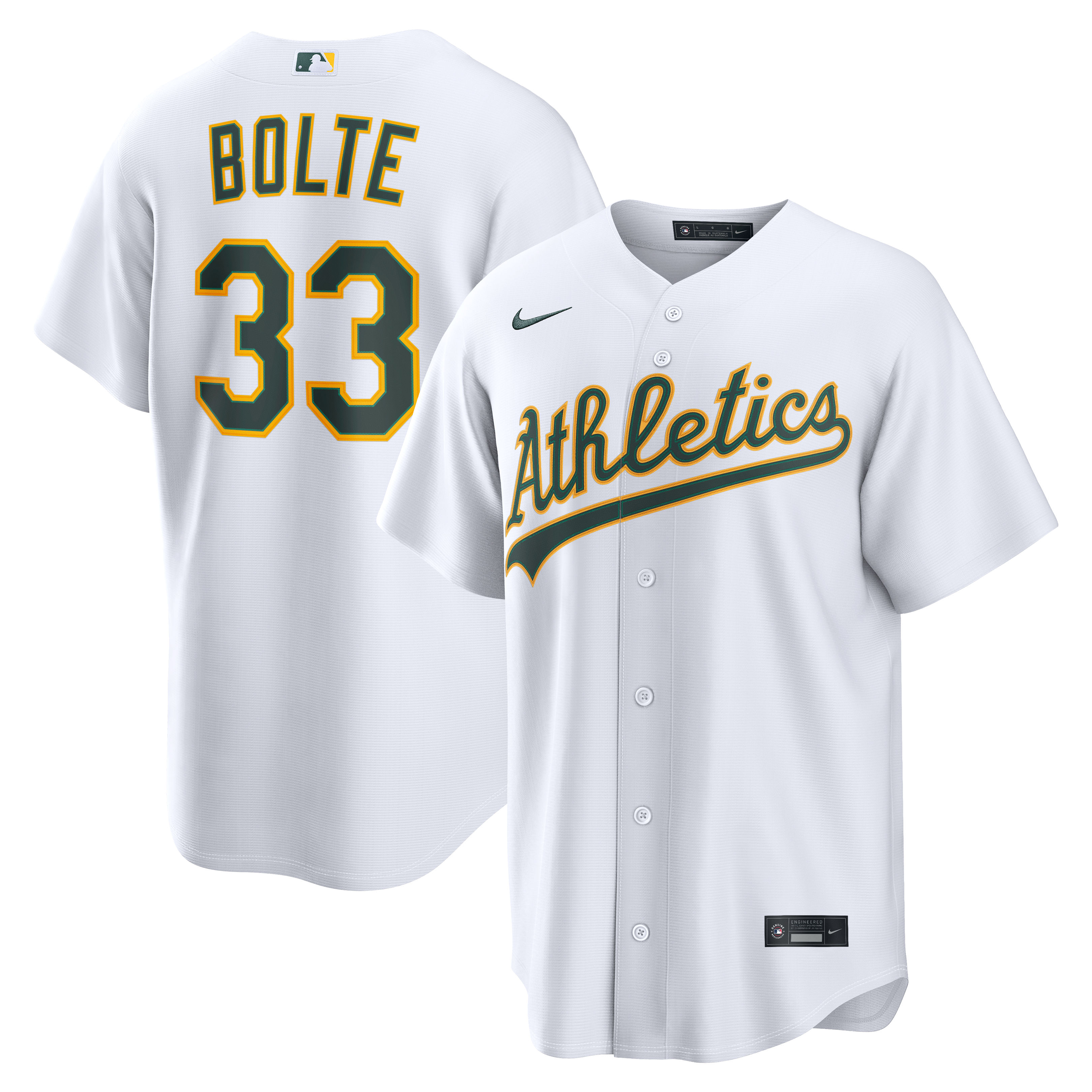Men's Nike Henry Bolte White Athletics Home Replica Jersey