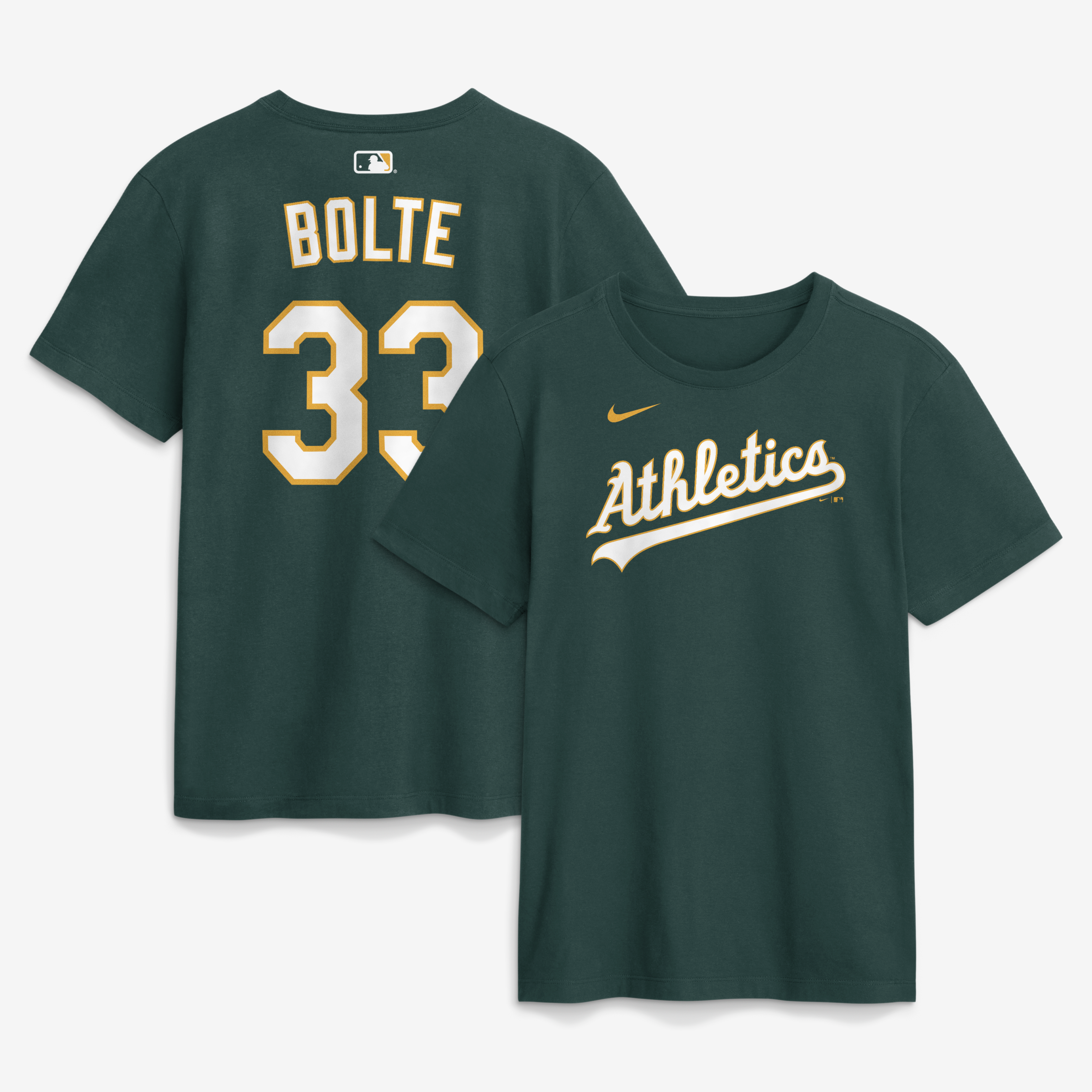 Men's Nike Henry Bolte Green Athletics Name & Number T-Shirt