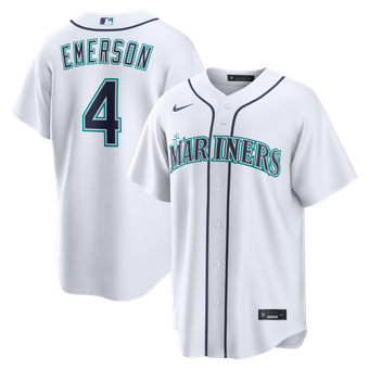 Men's Nike Colt Emerson White Seattle Mariners Home Replica Jersey