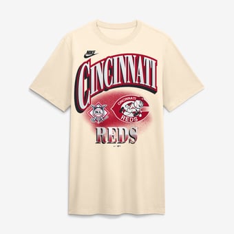 Men's Nike Natural Cincinnati Reds Vintage Tri-Blend T-Shirt