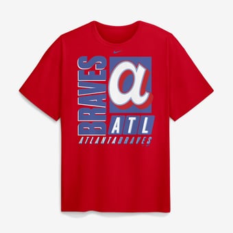 Men's Nike Red Atlanta Braves City Connect Max90 Heavyweight T-Shirt
