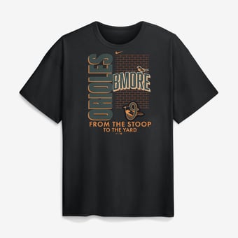 Men's Nike Black Baltimore Orioles City Connect Max90 Heavyweight T-Shirt