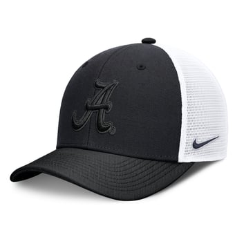Unisex Nike  Black Alabama Crimson Tide Tonal Dri-FIT Rise Trucker Adjustable Hat