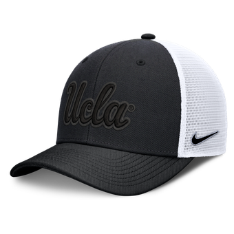 Unisex Nike  Black UCLA Bruins Tonal Dri-FIT Rise Trucker Adjustable Hat
