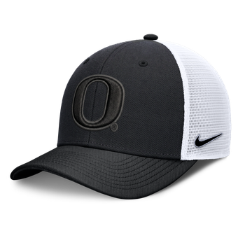 Unisex Nike  Black Oregon Ducks Tonal Dri-FIT Rise Trucker Adjustable Hat