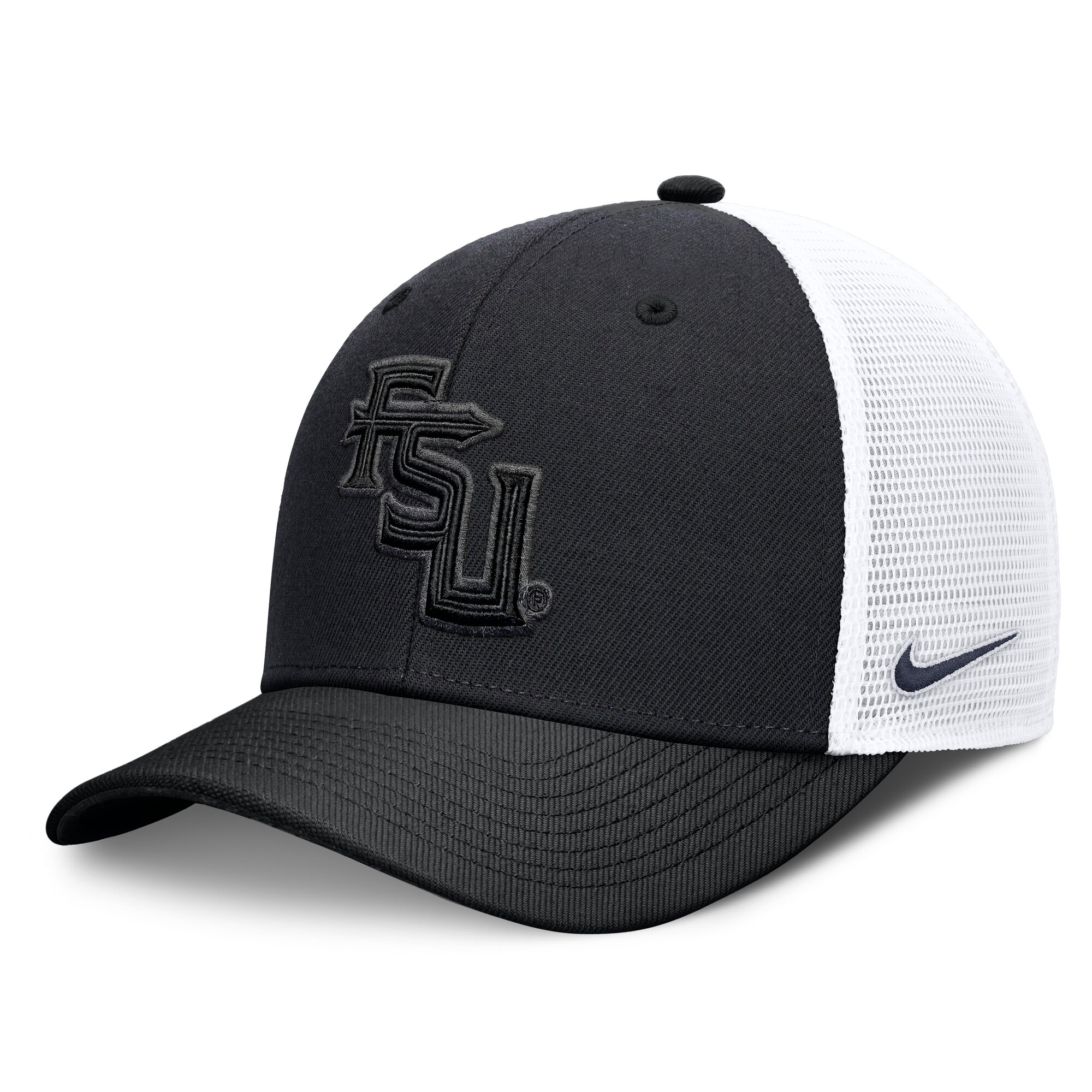 Unisex Nike  Black Florida State Seminoles Tonal Dri-FIT Rise Trucker Adjustable Hat