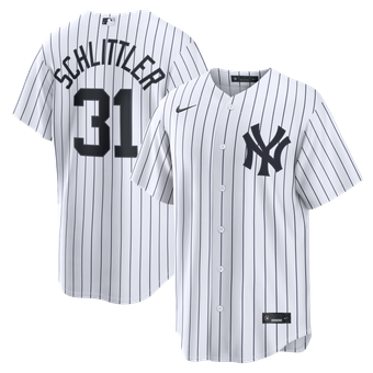 Men's Nike Cam Schlittler White New York Yankees Home Replica Jersey
