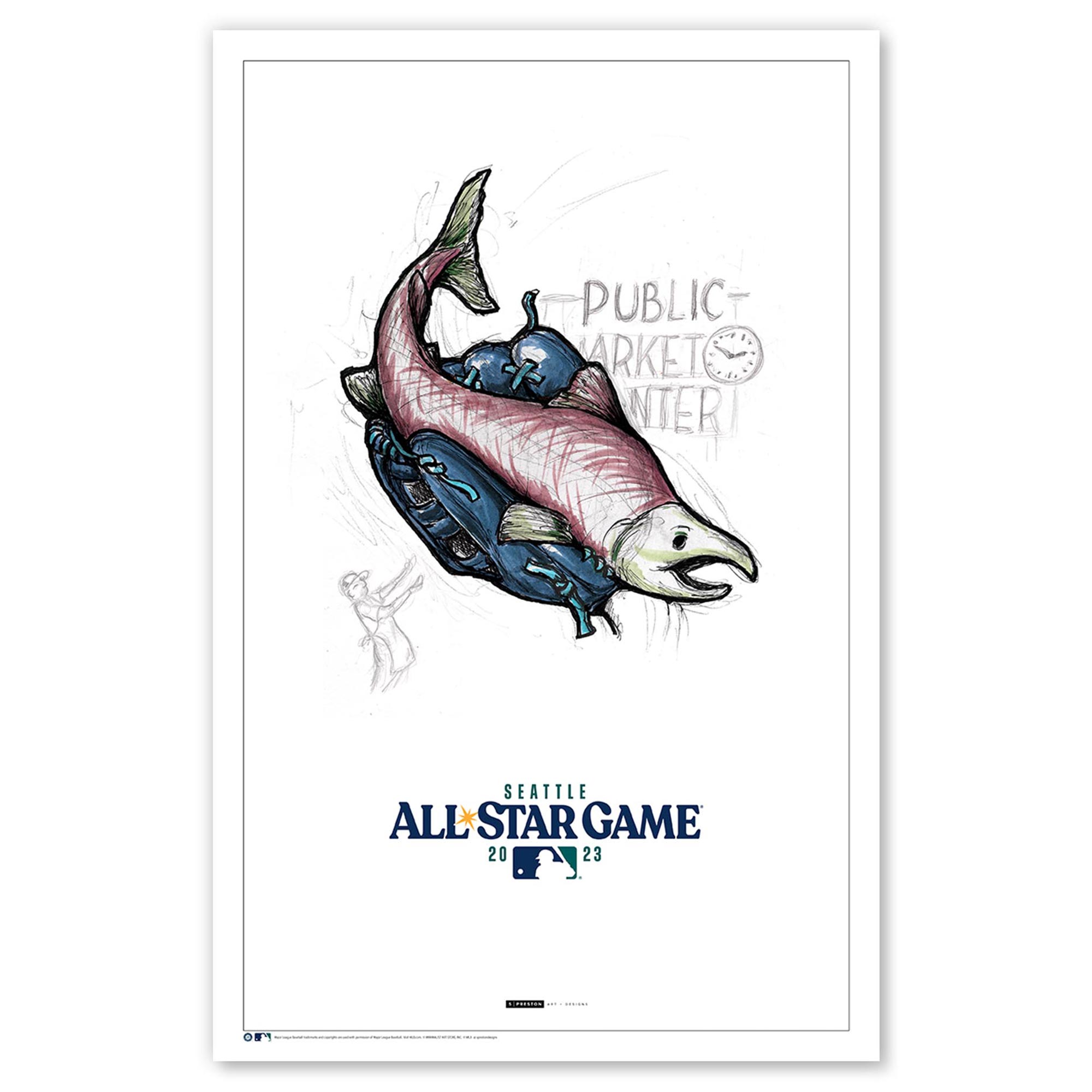 2023 MLB All-Star Game 11" x 17" Limited Edition Poster Print