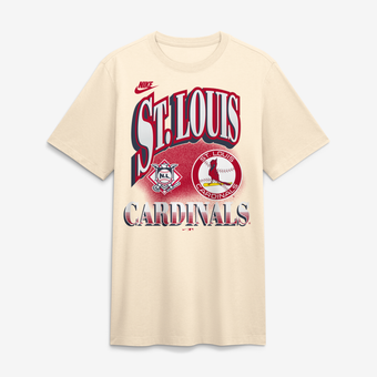 Men's Nike Natural St. Louis Cardinals Vintage Tri-Blend T-Shirt