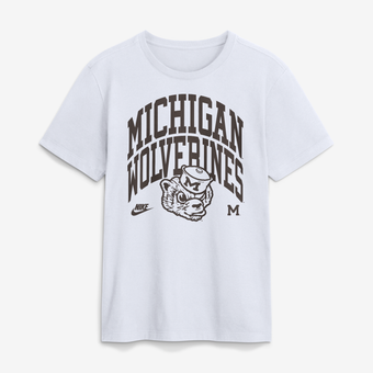 Men's Nike  White Michigan Wolverines Bold T-Shirt