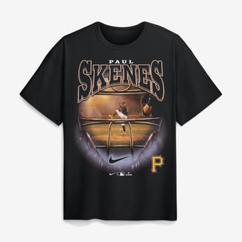 Men's Nike Paul Skenes Black Pittsburgh Pirates Max90 Graphic T-Shirt