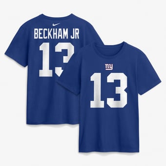 Men's Nike Odell Beckham Jr. Royal New York Giants Name & Number T-Shirt
