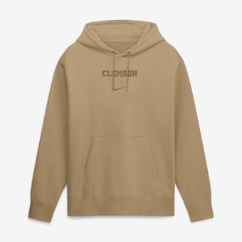 Men's Nike  Tan Clemson Tigers Washed Club Fleece Pullover Hoodie