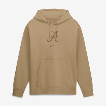 Men's Nike  Tan Alabama Crimson Tide Washed Club Fleece Pullover Hoodie