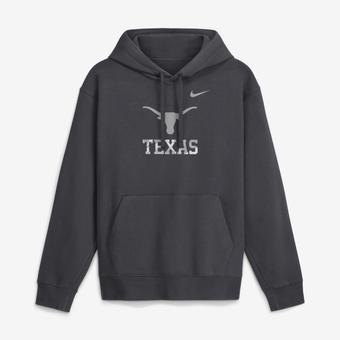 Men's Nike  Anthracite Texas Longhorns Club Fleece Hoodie