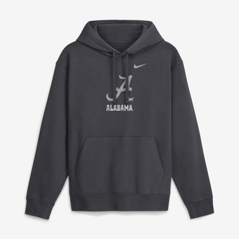 Men's Nike  Anthracite Alabama Crimson Tide Club Fleece Hoodie