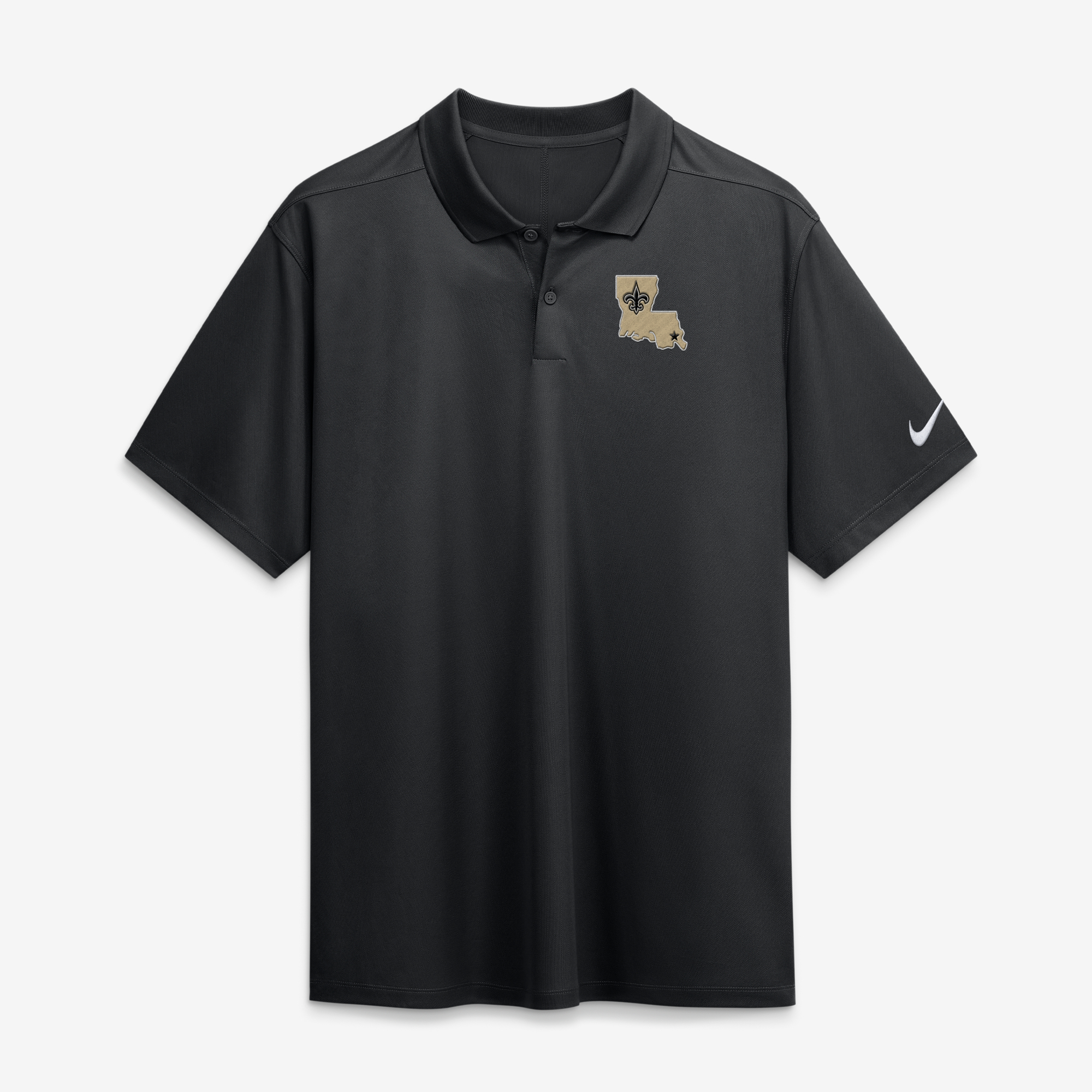 Men's Nike Black New Orleans Saints Heritage Roots Victory Dri-FIT Polo
