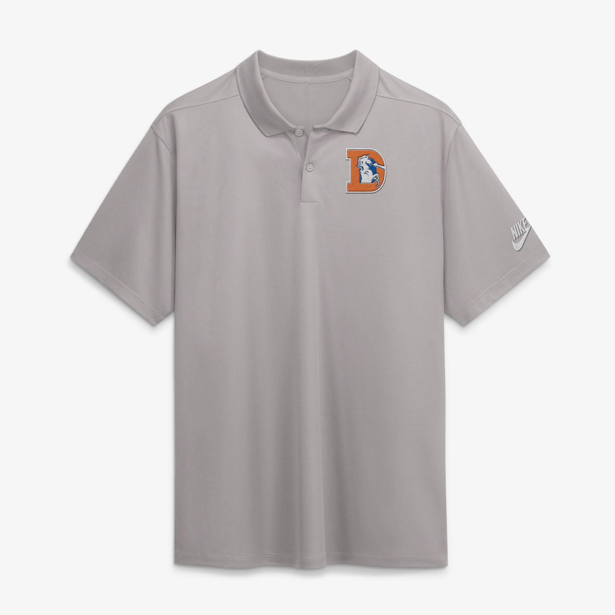 Men's Nike  Gray Denver Broncos Heritage Roots Victory Dri-FIT Polo
